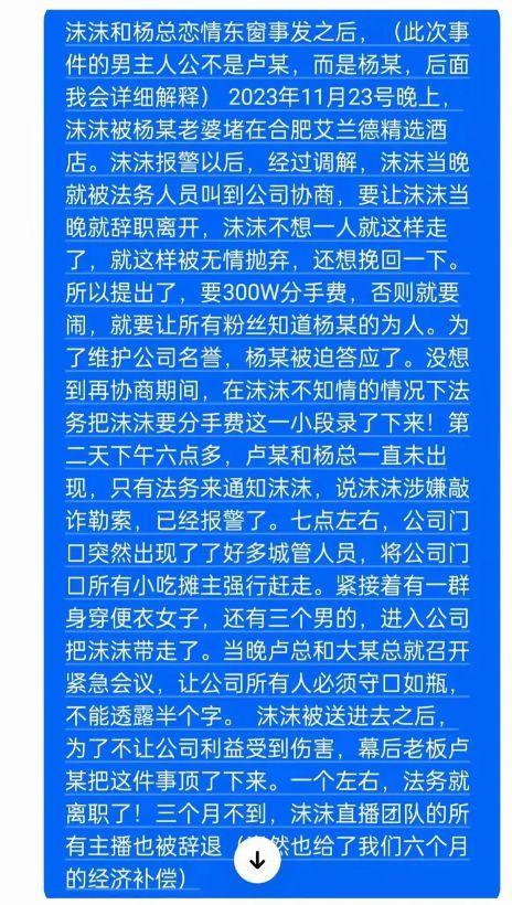 沫沫被抓竟是小杨嫂所为？沫沫父亲发声 内部管理受质疑