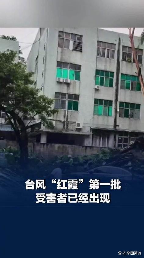 台风红霞第一批受害者已经出现