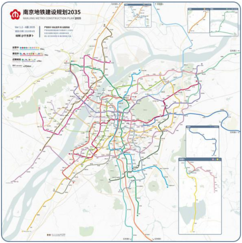 南京地铁2030规划图图片
