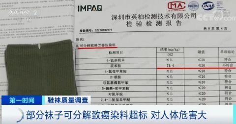 不能穿！央视曝光！这些袜子致癌物超标