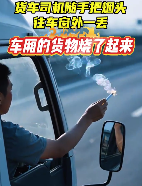 司机随手往外扔烟头点燃自家车-北京地铁扶梯上的脚印标识是啥意思 倡导并排站立 ，