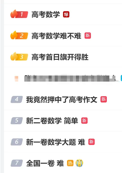 今年高考数学难吗 考生热议题难度