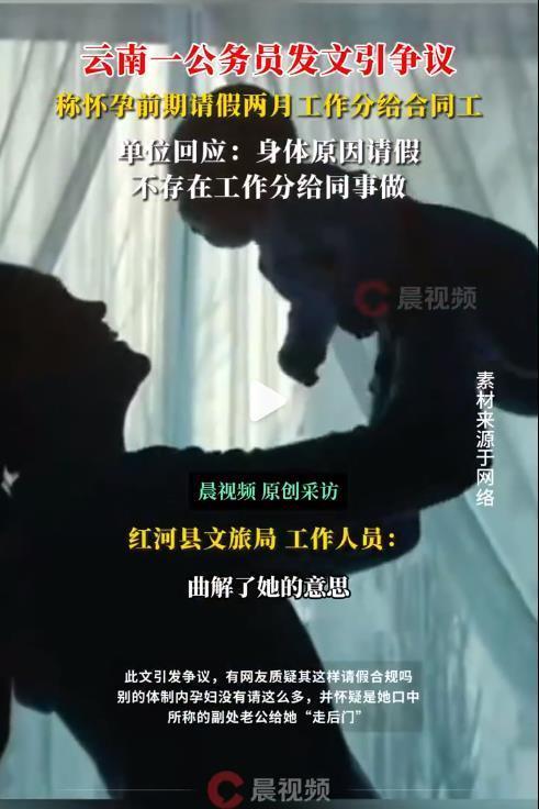 女公務(wù)員稱孕期把工作攤派給合同工 特權(quán)炫耀引爭議