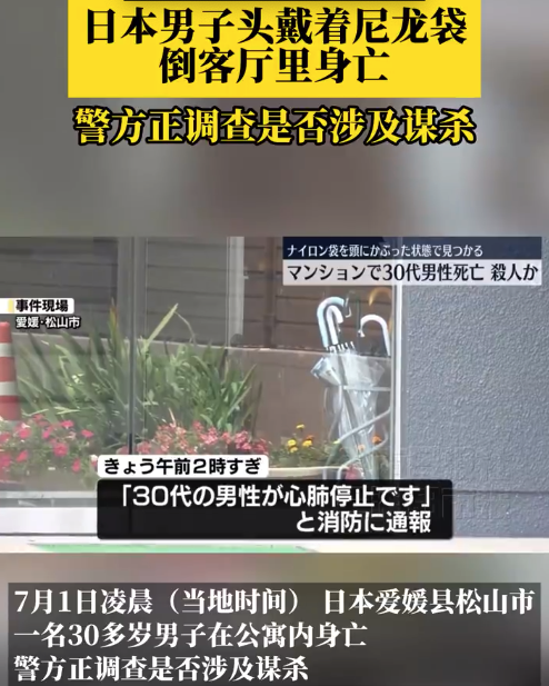 日本男子委托妻子杀死自己 一女子涉委托杀夫被捕
