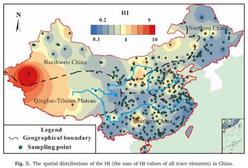 中国城市公共饮用水中微量元素含量与人体健康关系研究