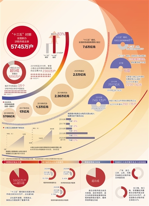 涉税市场主体发展快活力足潜力大