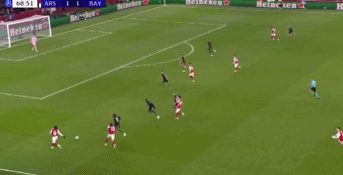 欧冠强强对决!阿森纳3-1拜仁豪取5连胜 领跑小组赛