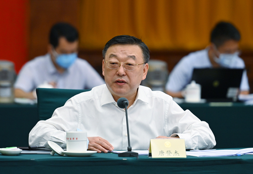 山西代表团举行全体会议 唐登杰讲话 卢东亮出席