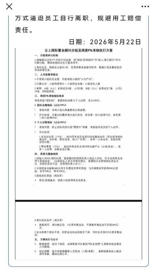 业绩不达标罚跑5公里不跑罚200元