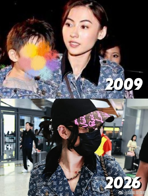 张柏芝 Lucas都长大了衣服还能穿