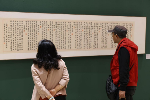 敬畏经典——罗殿龙临创楷书作品展 在中国国度画院好意思术馆开幕