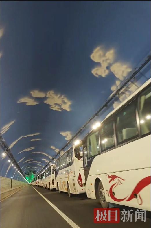 为躲台风隧道里停了数百米长车队 避风良策引发关注