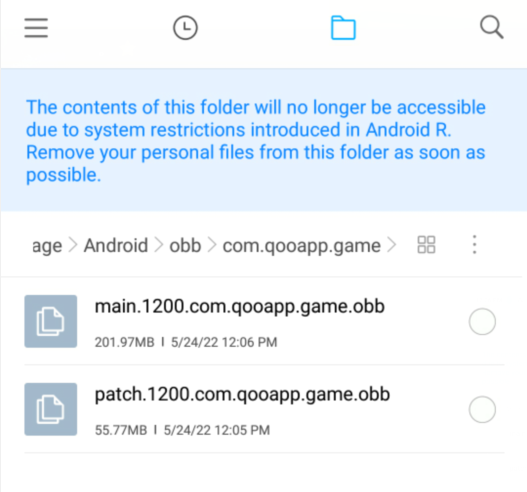 QooApp安装含有数据包的游戏方法