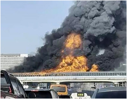 韩国京畿道高速路火灾事故已致6人死亡