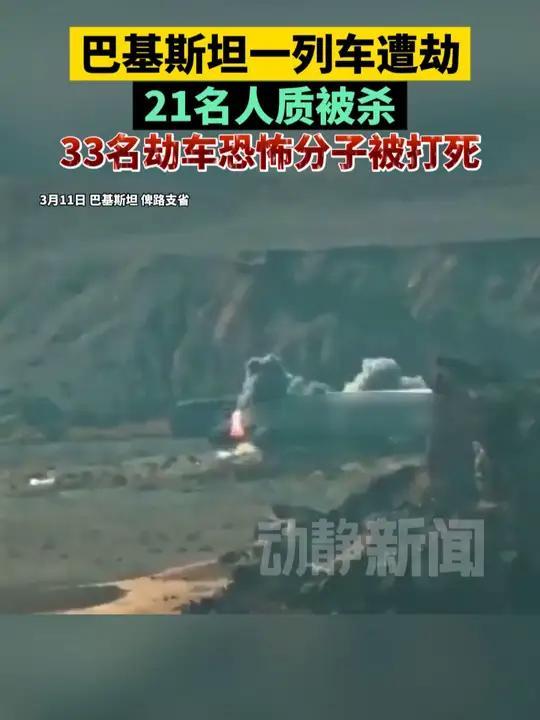 巴基斯坦一列車遭劫21名人質(zhì)被殺