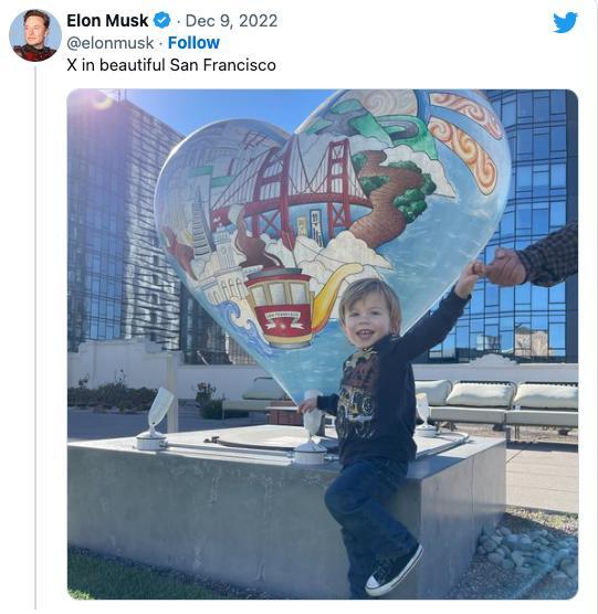狂人马斯克给2岁儿子发推特工牌 公司职位：3个点