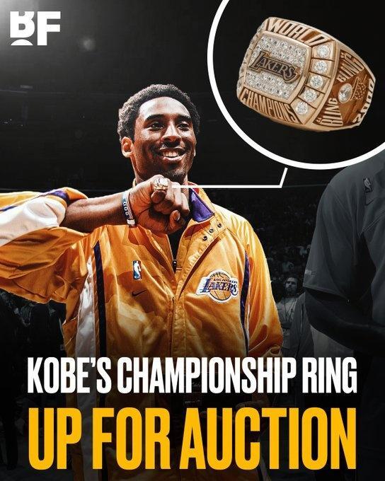 科比首个冠军戒指被拍卖 目前最高出价为94000美元