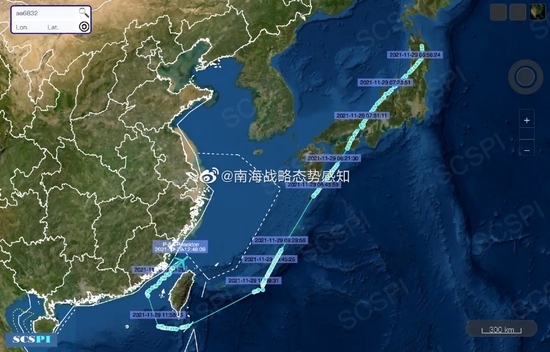 又来耀武扬威？美军侦察机罕见穿越台湾海峡