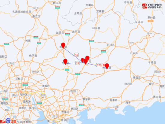广东河源发生4.3级地震 暂无人员伤亡报告，河源近三个月已发生3次地震