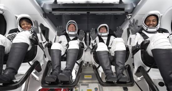 SpaceX第二次载人航天 向国际空间站运送四名宇航员