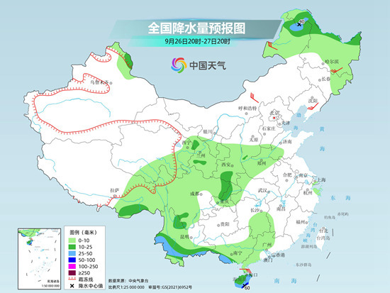 假期前兩股冷空氣輪番來襲，華西地區秋雨連綿不絕