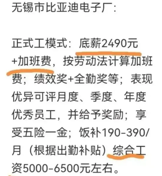 网传比亚迪某工厂员工集体大罢工，网友称“血汗工厂”