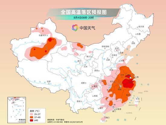 江南多地出现大范围高温天气