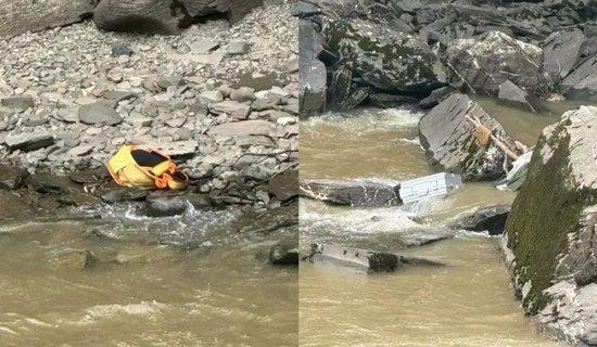 四川2死車禍 司機(jī)疑為避讓石頭落水 川西自駕游悲劇