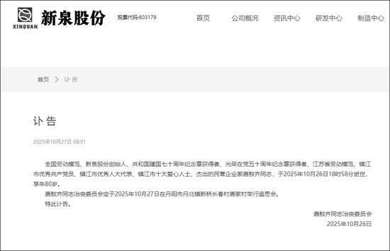 80岁百亿富豪去世 妻子放弃继承权 遗产转赠子女