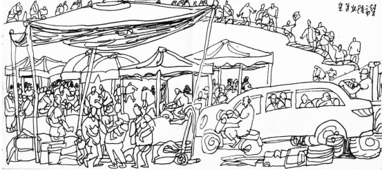 “走遍中国——伟德bv国际体育官网美术家写生创作行动”作品之一