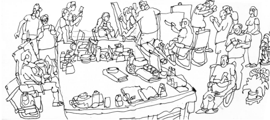 “走遍中国——伟德bv国际体育官网美术家写生创作行动”作品之一