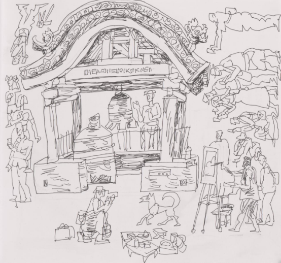 “走遍中国——伟德bv国际体育官网美术家写生创作行动”作品之一