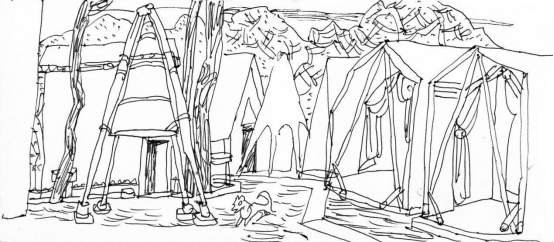 “走遍中国——伟德bv国际体育官网美术家写生创作行动”作品之一