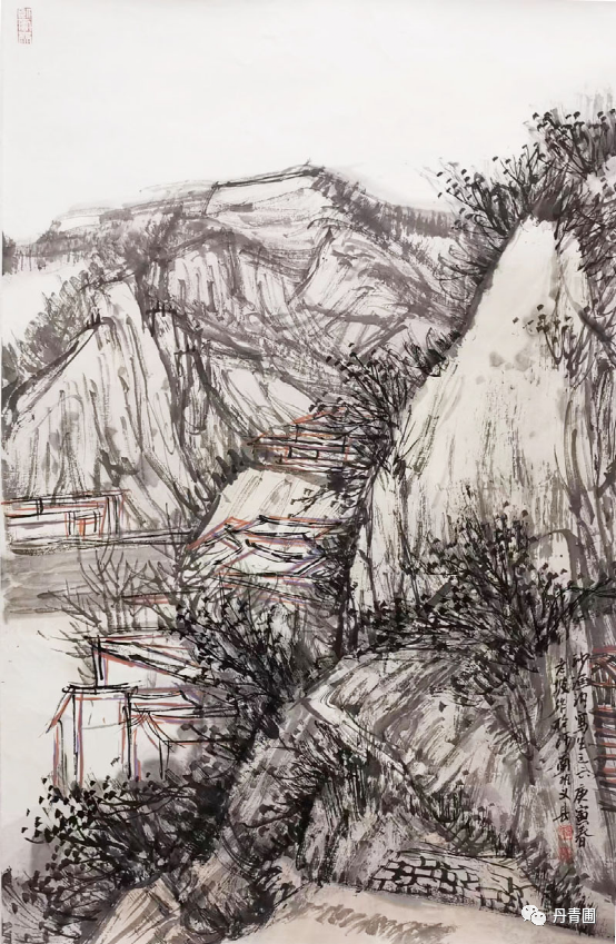 透网之鳞海阔天空读著名画家韩敬伟山水画创作