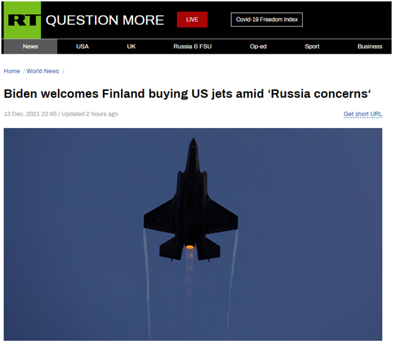 芬兰购买64架美制F-35战机 堵俄又近一步