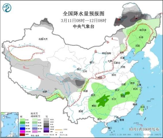 南方大暴雨 北方暴雪！冷空氣來襲