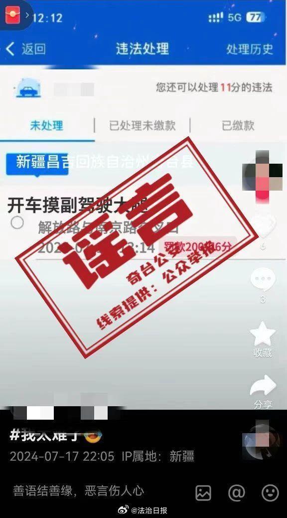 网民恶意编造公安机关处罚决定书被罚