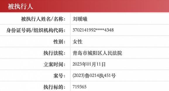 刘鑫已被强制执行近72万元，江母曾在宣判后预测其不会履行法律责任，一语中的