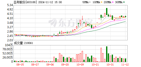 为参股公司提供担保发生逾期 亚邦股份：如被迫履行担保义务，将通过法律程序追偿