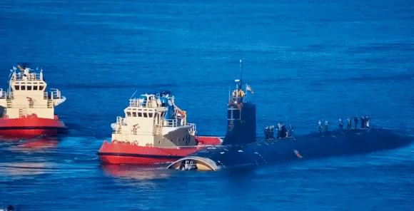 高清“断头”照曝光！美军南海碰撞核潜艇很受伤