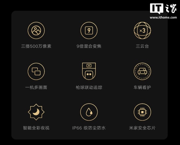 小米智能室外摄像机 4 Pro 三摄变焦版开售：三摄三云台，售价 449 元