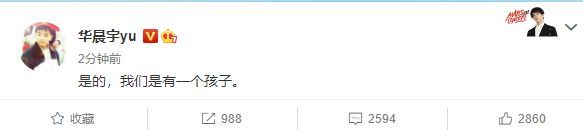 华晨宇承认和张碧晨生子：这是私事，希望大家理解