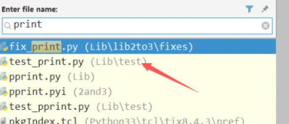 pycharm怎么跳转到文件