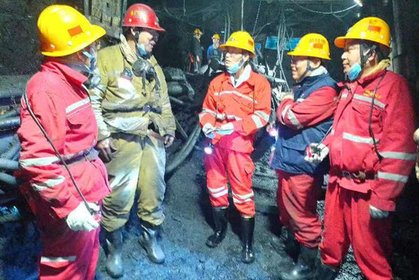 国家矿山安监局陕西局在合阳县开展煤矿暗查暗访