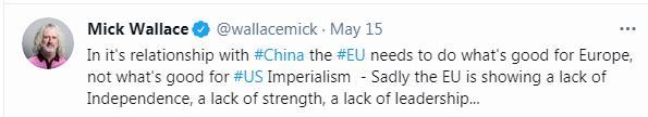 【中国那些事儿】欧洲议员：欧洲对华关系应独立自主 不应有利于“美帝国主义”