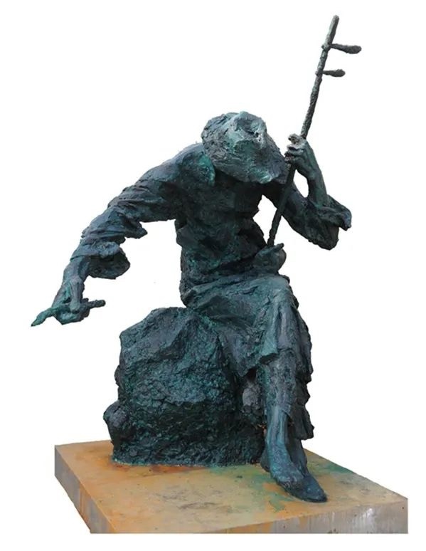 钱绍武 《阿炳坐像》 铸铜 2004年 无锡二泉广场
