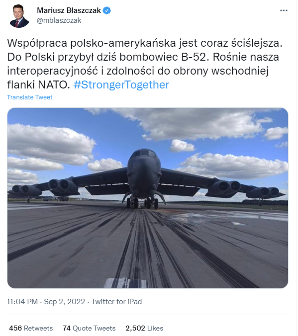 “美军B-2携核弹降落波兰”系谣言