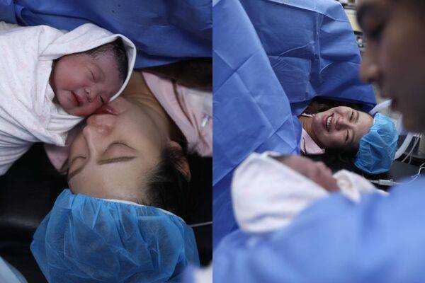 刘品言晒医院产房照！听见女儿洪亮哭声时激动落泪