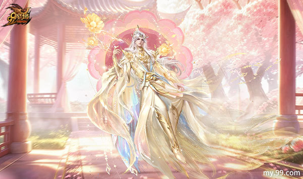 芙蓉盛放,金翠加冕!大师手作50克足金点翠加冕 《魔域》花魁赛今日盛启