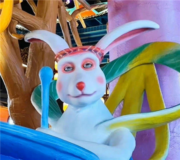 南宁兔子灯被吐槽羊不羊兔不兔 